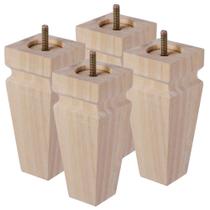 Conjunto de madeira quadrada Texphw Furniture Legs de 4 a 15 cm de carvalho natural