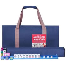 Conjunto de Mahjong Americano GUSTAVIA 166 Peças com Bolsa de Transporte