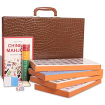 Conjunto de Mahjong chinês GUSTARIA Mahjongg com 146 peças e estojo
