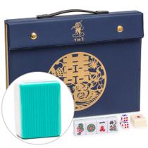 Conjunto de Mahjong chinês Yellow Mountain importa opala celestial