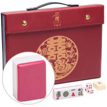 Conjunto de Mahjong chinês Yellow Mountain Imports Rouge Harmony