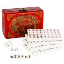 Conjunto de Mahjong IRONWALLS Mahjong chinês Mah Jongg com caixa