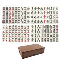 Conjunto de Mahjong Jualyue Chinese Mah Jong Game Travel 149 unidades