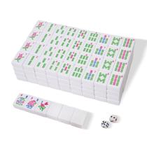 Conjunto de Mahjong Mahjoy 166 Peças 3cm Clássico Branco Conjunto de Mahjong Mahjoy 166 Peças 3cm Clássico Branco