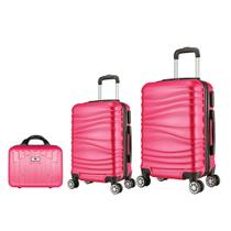 Conjunto de Mala de Viagem Pequena Bordo 10kg mais Média mais Frasqueira As67 Conjunto de Mala de Viagem Pequena Bordo 10kg mais Média mais Frasqueira As67