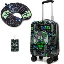 Conjunto de Mala Infantil Homskiii 16" com Rodas Spinner e Estrutura Rígida