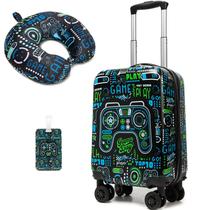 Conjunto de Mala Infantil Homskiii 16" Rígida com Rodinhas Spinner Conjunto de Mala Infantil Homskiii 16" Rígida com Rodinhas Spinner