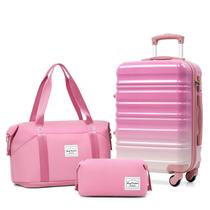 Conjunto de Mala Rígida LONG VACATION 20" 3 Peças Rosa Conjunto de Mala Rígida LONG VACATION 20" 3 Peças Rosa