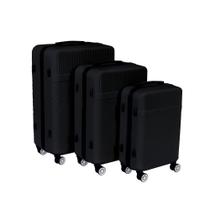 Conjunto de Malas ABS P, M e G Preto Conjunto de Malas ABS P, M e G Preto