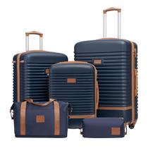 Conjunto de Malas Coolife 20-28" Cadeado TSA Spinner Marinho