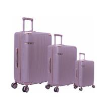 Conjunto de Malas de Viagem Abs Cruzeiro Novara 114 Rodas Giro 360º Cadeado Tsa 3pcs P/m/g Rosê Conjunto de Malas de Viagem Abs Cruzeiro Novara 114 Rodas Giro 360º Cadeado Tsa 3pcs P/m/g Rosê