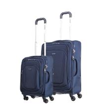 Conjunto de Malas de Viagem em Poliester Samsonite Kick Air Tsa e Rodas Duplas 2pcs P/m Azul