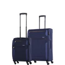 Conjunto de Malas de Viagem Expansível Poliester Samsonite Bahia Cadeado Tsa Rodas 360º P/m Azul