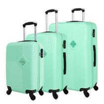 Conjunto de malas de viagem P/M/G Zug Verde Swiss Move