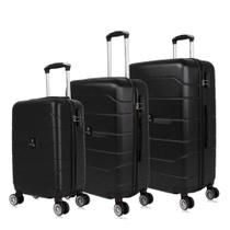 Conjunto de malas de viagem PMG Tóquio Swiss Move Preta