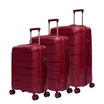 Conjunto de malas de viagem polipropileno Barcelona Swiss Move Vinho