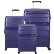 Conjunto de Malas em Polipropileno American Tourister Sunside 3 Pcs P/m/g Azul