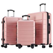 Conjunto de Malas OLIXIS 3 Peças 20/24/28" Rosa com Cadeado TSA Conjunto de Malas OLIXIS 3 Peças 20/24/28" Rosa com Cadeado TSA
