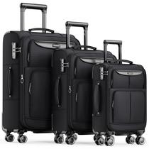 Conjunto de Malas SHOWKOO 3 Peças Softside Expansível com Cadeado TSA
