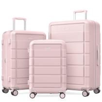 Conjunto de Malas SHOWKOO PRO G-Series 3 Peças Expansível TSA Rosa Conjunto de Malas SHOWKOO PRO G-Series 3 Peças Expansível TSA Rosa