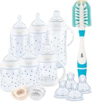Conjunto de mamadeiras NUK Smooth Flow Anti Colic Newborn com acessórios