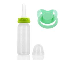 Conjunto de mamadeiras para adultos com chupeta de 240 mL (verde) SUNOWE