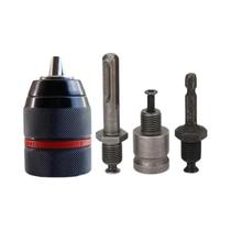 Conjunto De Mandril De Metal Rosqueado Sem Chave De 2mm a 13mm Com Adaptador De Conversão Rápida Conjunto De Mandril De Metal Rosqueado Sem Chave De 2mm a 13mm Com Adaptador De Conversão Rápida