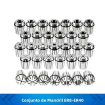 Conjunto De Mandril De Molas ER8 ER11 ER16 ER20 ER25 ER32 ER40 Para Ferramenta De Fresadora CNC Conjunto De Mandril De Molas ER8 ER11 ER16 ER20 ER25 ER32 ER40 Para Ferramenta De Fresadora CNC