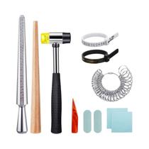 Conjunto De Mandrils Para Anéis De 1 a 13 Tamanhos, 11 Peças, Kit De Ferramentas Para Medição De Conjunto De Mandrils Para Anéis De 1 a 13 Tamanhos, 11 Peças, Kit De Ferramentas Para Medição De