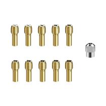 Conjunto De Mandrins De Cobre 0.5-3.2mm Com 4 Pétalas E Mandril Mãe Com Trava Para Mini Furadeira