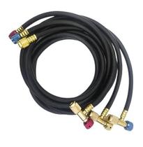 Conjunto de Mangueiras 1,50M Com Registro De Segurança 1 4 X 5 16 1 4 X 1 4 Black Diamond