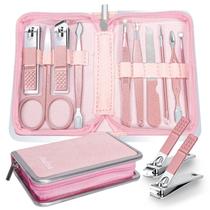 Conjunto de manicure Andrea Professional 10 em 1 com bolsa de couro