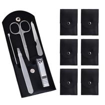 Conjunto de manicure HANTEKAS, 5 peças com cortador de unhas, tesoura e pinça