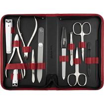 Conjunto de manicure MarQus, kit de higiene de 12 peças com estojo de couro