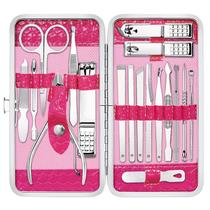 Conjunto de manicure Yougai Professional Nail Clippers 18 unidades com estojo