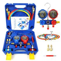 Conjunto De Manômetros De Refrigeração R22 R134 R404 R410