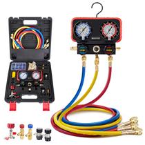Conjunto de Manômetros Rogvoc 3 Vias R22/R410a/R134a