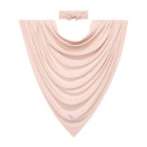 Conjunto de mantas e bandanas Swaddle Posh Peanut Sandy Blush