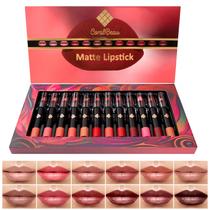 Conjunto de maquiagem CoralBeau Matte Lipstick de 12 peças com cosméticos