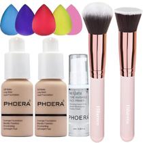 Conjunto de maquiagem Hilareco, pacote com 2 unidades PHOERA Foundation 102 Nude