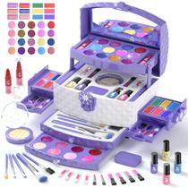 Conjunto de Maquiagem Infantil Frozen GirlsHome - 56 Peças Laváveis Conjunto de Maquiagem Infantil Frozen GirlsHome - 56 Peças Laváveis