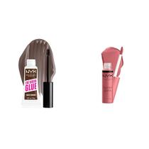 Conjunto de maquiagem NYX Brow Glue Extreme Hold Dark Brown & Gloss Conjunto de maquiagem NYX Brow Glue Extreme Hold Dark Brown & Gloss