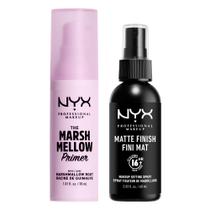 Conjunto de maquiagem NYX PROFESSIONAL Marshmellow Primer + Spray x2 Conjunto de maquiagem NYX PROFESSIONAL Marshmellow Primer + Spray x2