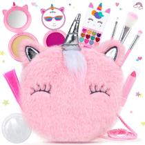 Conjunto de maquiagem PERRYHOME Unicorn Cute Kids com mini bolsa de moedas 3+ Conjunto de maquiagem PERRYHOME Unicorn Cute Kids com mini bolsa de moedas 3+