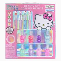 Conjunto de maquiagem Townley Girl Hello Kitty para esmaltes e brilho labial