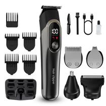 Conjunto de máquina de cortar cabelo multifuncional 6 em 1 para homens com carga USB Conjunto de máquina de cortar cabelo multifuncional 6 em 1 para homens com carga USB