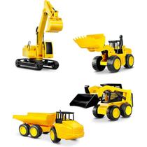 Conjunto de Maquinas de Brinquedo 4 em 1 Roma Workers Series Conjunto de Maquinas de Brinquedo 4 em 1 Roma Workers Series