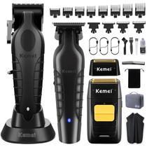 Conjunto de máquinas de cortar e aparar cabelo KEMEI Professional KM-2299