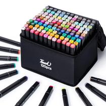 Conjunto de Marcadores à Base de Álcool Hopesky com 120 Cores e Duas Pontas