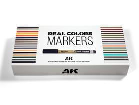 Conjunto de Marcadores AK Interactive Real Colors 34 Unidades Conjunto de Marcadores AK Interactive Real Colors 34 Unidades